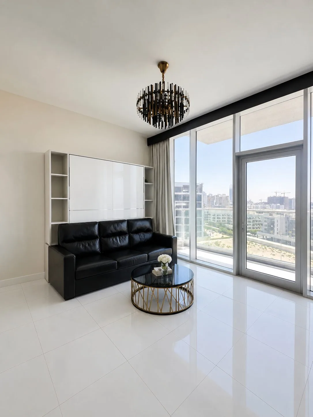 High Floor Furnished Studio | Miracle Garden Views