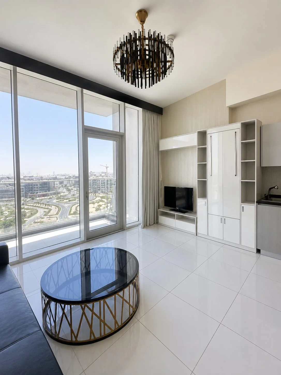High Floor Furnished Studio | Miracle Garden Views